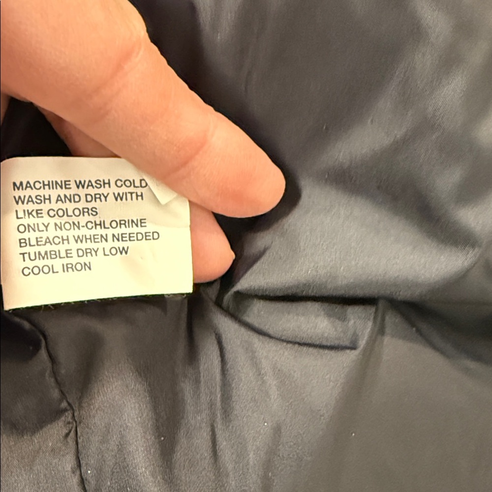 Gap Women's Black Long Nylon Parka large - Picture 9 of 12